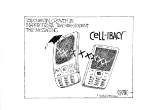 'Exponential growth' in inappropriate teacher-student text-messaging. Cell-ibacy (textual intercourse). 20 July 2009