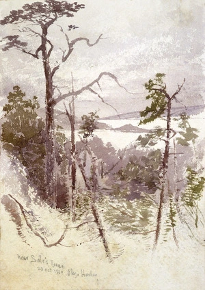 Hodgkins, William Mathew, 1833-1898 :Near Sale's house, 23rd Oct. 1880