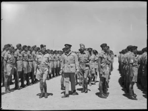 General Freyberg inspecting NZ Divisional Signals at Maadi - Photograph taken by G F Kaye