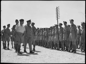 General Freyberg inspects NZ Divisional Signals at Maadi - Photograph taken by G F Kaye