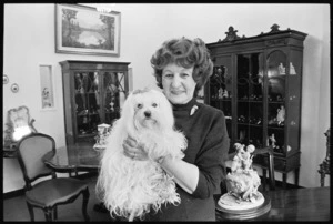 Katherine Peter and her maltese terrier, Pippie - Photograph taken by Ross Giblin