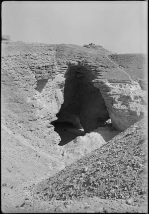 An 'unopened' cave in the Tura area, Egypt - Photograph taken by N Barker