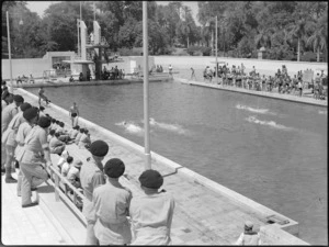 General view of the Alamein Baths, Cairo, World War II - Photograph taken by G Kaye
