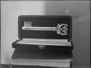 Silver key of the Lowry Hut, Maadi Camp, Egypt - Photograph taken by George Kaye
