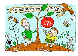 Hodgson, Trace, 1958- :'Greens on the rise in Polls'. 8 April 2012