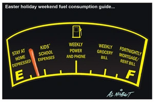Nisbet, Alistair, 1958- :Easter holiday weekend fuel consumption guide...8 April 2012