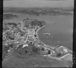 Russell, Bay of Islands, includes, township, housing, roads, shoreline