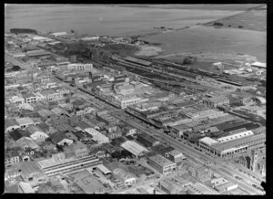 Invercargill city centre and railway yards
