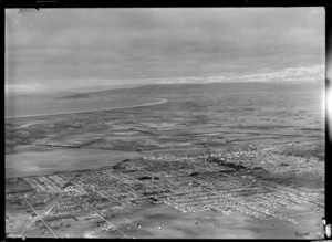 Invercargill looking south west, showing Oreti Beach