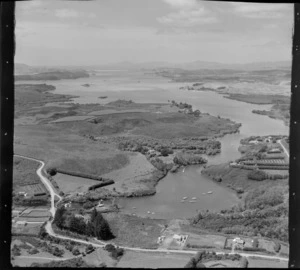 Kerikeri, Bay of Islands,includes waterway, orchards, farmland, housing and roads