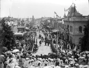 Procession celebrations, Trafalgar Street, Nelson