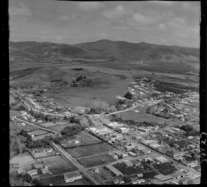 Kaitaia, Mangonui District, Northland, showing business area and surrounding houses