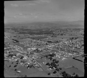 Kaikohe, Northland, showing housing and rural area in the background