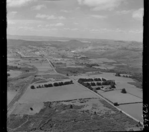 Kaikohe, Northland, showing rural area and housing in the distance