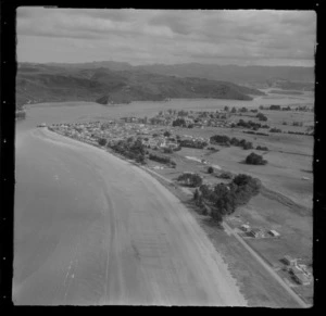 Buffalo Beach with Whitianga township and harbour beyond, Mercury Bay, Thames-Coromandel District