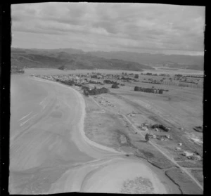 Buffalo Beach with Whitianga township and harbour beyond, Mercury Bay, Thames-Coromandel District