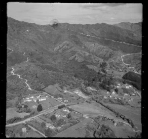 Coromandel township, housing on Rings Road with the Whangapoua Road State Highway 25, Thames-Coromandel District