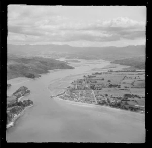 Mercury Bay with Whitianga Harbour and Township, with Ferry Landing opposite, Thames-Coromandel District