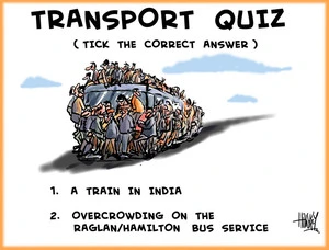 Hawkey, Allan Charles, 1941- :Transport Quiz (tick the correct answer). 12 April 2012