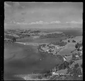 Sandspit, Warkworth, includes boats, harbour, farmland, housing and roads