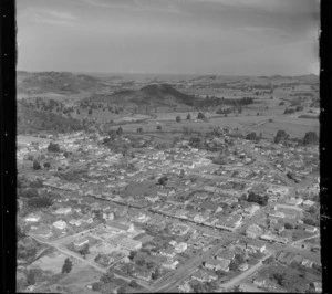 Waihi, Bay of Plenty, includes township, housing, roads and farmland