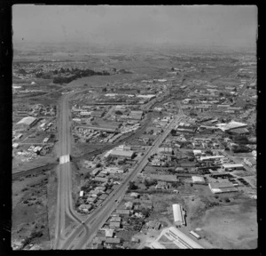 Southern motorway and industrial area, Penrose, Auckland