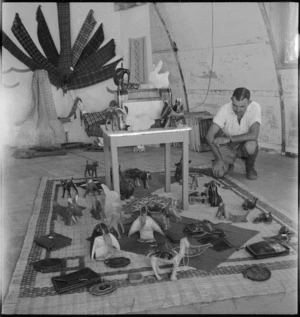General display of occupational therapy work at 2 NZGH Kantara, Egypt - Photograph taken by George Kaye