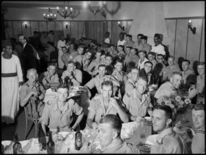 Temuka District Reunion Dinner held at Sault's Restaurant, Cairo, on 31 July 1943 - Photograph taken by George Kaye