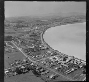 Dargaville, Northland, includes township, roads, stock yards, industrial buildings, housing and farmland