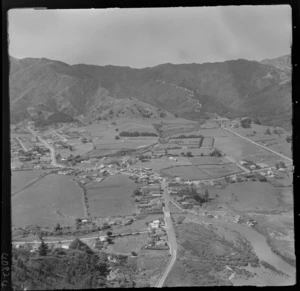 Coromandel, includes farmland, township, roads and housing