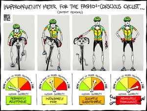 Smith, Hayden James, 1976- :Inappropriativity meter for the fashion-conscious cyclist. 17 April 2012