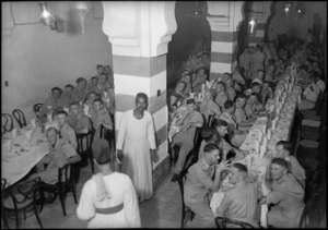 Napier District Reunion Dinner at Bystander Restaurant in Cairo, World War II - Photograph taken by G Bull