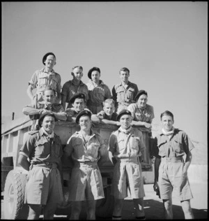 NZ Patrol Group of the Long Range Desert Group, Egypt, World War II - Photograph taken by M D Elias
