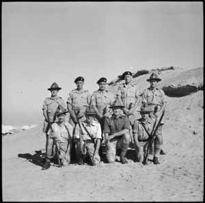 Representative NZ shooting team at Maadi Camp who won international contest, Egypt, World War II - Photograph taken by G Bull