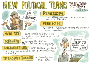 New political terms. 27 July 2009