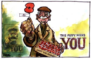 Evans, Malcolm Paul, 1945- :This poppy needs YOU. 20 April 2012
