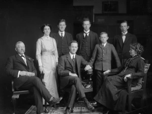 Group portrait of the Dinnie family