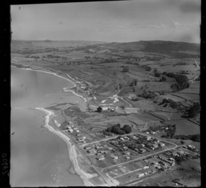 Kaiaua, Thames, includes estuary, mangroves, farmland, shoreline, housing and roads