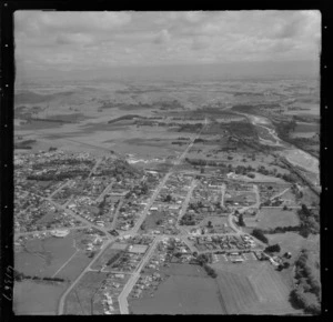 Waipukurau, Hawkes Bay, includes township, sports grounds, housing and farmland