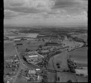 Whakatu freezing works, Hastings, includes farmland, housing and industrial buildings