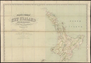 Map of the colony of New Zealand / compiled from official sources in the Public Works Department, Wellington, N.Z. 1876, by Augustus Koch ; revised, engraved and printed under the supervision of E.G. Ravenstein.
