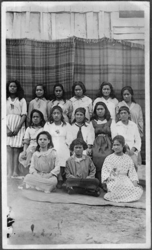 Senior school girls at Ruatahuna