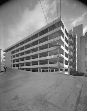 Williams Construction car parking building on Boulcott Street, Wellington
