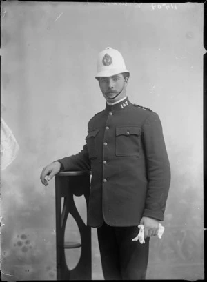 Portrait of an unidentified police officer - Photograph taken by Berry and Company
