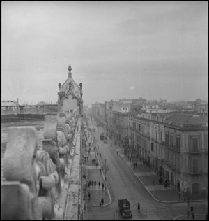 One of the main streets of Bari, Italy, World War II - Photograph taken by George Kaye