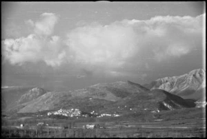 Typical Italian villages in the Volturno River area in Italy, World War II - Photograph taken by George Kaye