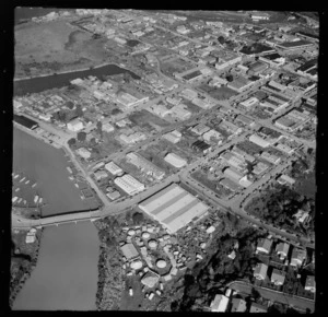 Whangarei Show buildings, Northland, including Hatea River