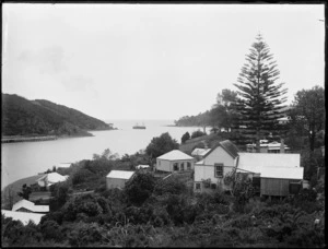 Houses and harbour at Mangonui