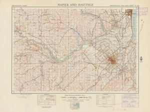Napier and Hastings [electronic resource] / compiled from official surveys and aerial photographs ; [drawn by] A. J. Reid.