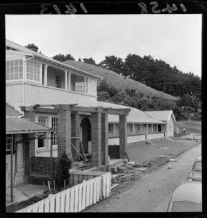 Exterior of building near Mount Crawford prison, Miramar Peninsula, Wellington